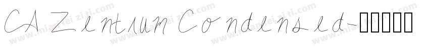CA Zentrum Condensed字体转换